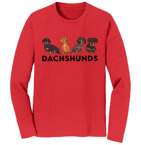 Dachshunds - Adult Unisex Long Sleeve T-Shirt