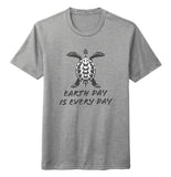 Earth Day is Every Day - Sea Turtle - Adult Tri-Blend T-Shirt