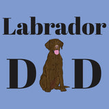 Chocolate Labrador Dad Illustration - Adult Tri-Blend T-Shirt