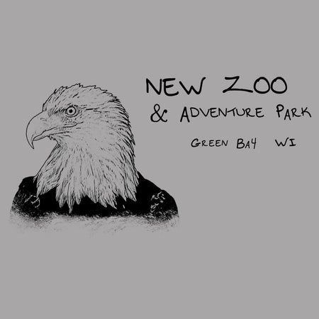 NEW Zoo Bald Eagle Outline - Women's V-Neck T-Shirt