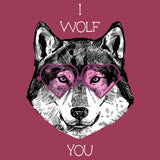 I Wolf You - Adult Unisex Hoodie Sweatshirt