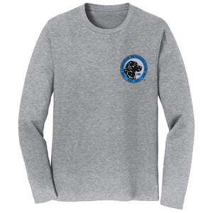 The Labrador Retriever Club - LRC Logo - Left Chest Blue - Adult Unisex Long Sleeve T-Shirt