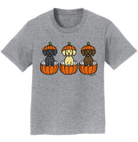 3 Pumpkin Lab Pups - Kids' Unisex T-Shirt