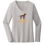 DFW Lab Rescue Logo - Women's V-Neck Long Sleeve T-Shirt