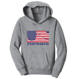 Pawtriotic Flag Dog - Kids' Unisex Hoodie Sweatshirt