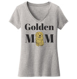 Golden Mom Illustration - Women's V-Neck T-Shirt