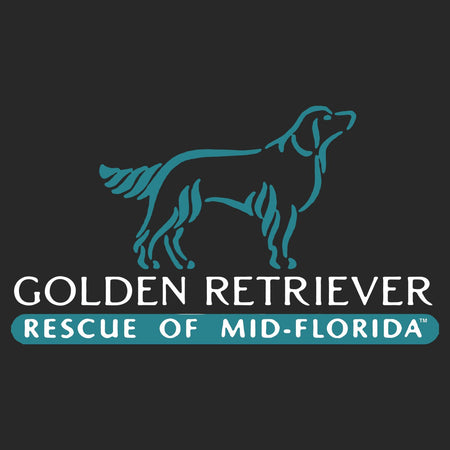 Golden Retriever Rescue of Mid-Florida Logo - Left Side - Adult Adjustable Face Mask
