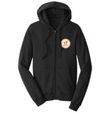 Burnt Orange DFWLRR Logo - Adult Unisex Full-Zip Hoodie Sweatshirt