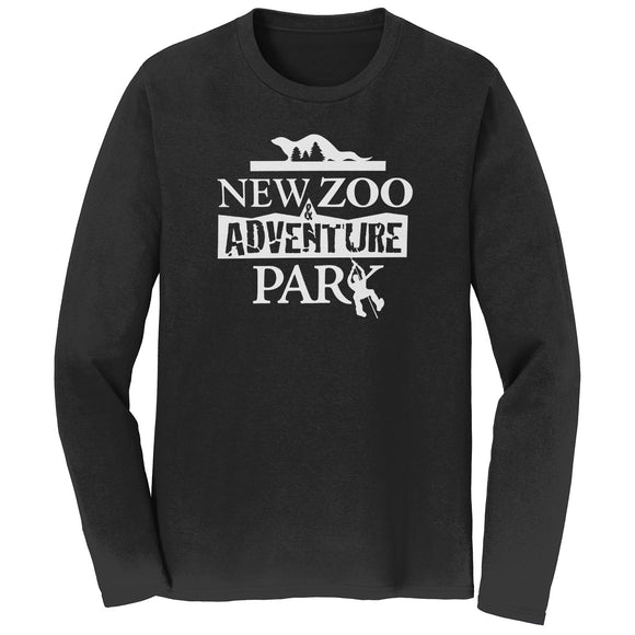 NEW Zoo & Adventure Park - Black & White Logo - Adult Unisex Long Sleeve T-Shirt