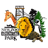New Zoo Minimalist Animals Logo - Adult Unisex Hoodie Sweatshirt