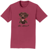 Chocolate Labrador Be Mine - Adult Unisex T-Shirt