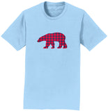 Plaid Bear - Adult Unisex T-Shirt