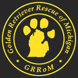 Golden Retriever Rescue of Michigan Logo - Full Front - Adult Adjustable Face Mask