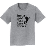 Just A Girl Who Loves Horses Silhouette - Kids' Unisex T-Shirt