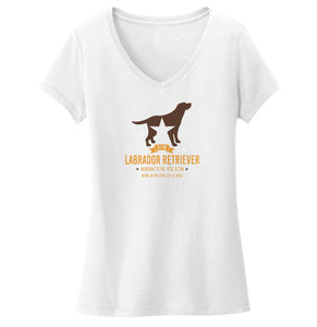 DFW Lab Rescue Logo - Ladies' V-Neck T-Shirt