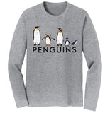 Five Penguins - Adult Unisex Long Sleeve T-Shirt