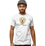 Yellow Labrador Headshot - Adult Unisex T-Shirt