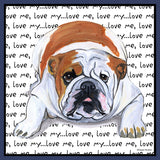 Bulldog Love Text - Kids' Unisex Hoodie Sweatshirt