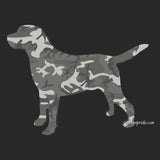 Labrador Silhouette Winter Camouflage - Adult Adjustable Face Mask