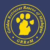 Golden Retriever Rescue of Michigan Logo - Left Chest - Adult Unisex Crewneck Sweatshirt