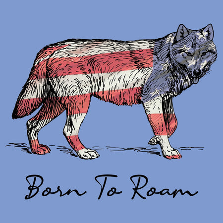Wolf Flag Overlay - Adult Tri-Blend T-Shirt