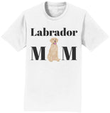 Yellow Labrador Mom Illustration - Adult Unisex T-Shirt