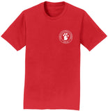 Golden Retriever Rescue of Michigan Logo - Left Chest White - Adult Unisex T-Shirt