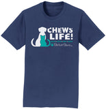 Parker Paws Chews Life - Adult Unisex T-Shirt