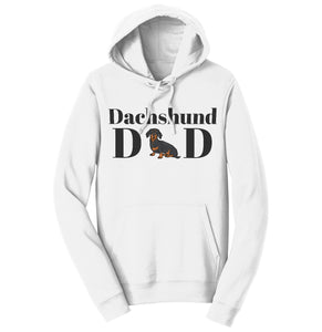 Dachshund Dad Illustration - Adult Unisex Hoodie Sweatshirt