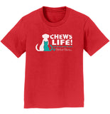 Parker Paws Logo Chews Life - Kids' Unisex T-Shirt