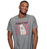 Wheaten Terrier Puppy Love - Adult Unisex T-Shirt