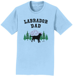 Black Lab Dad Mountain - Adult Unisex T-Shirt