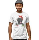Santa Helper Black Lab - Adult Unisex T-Shirt