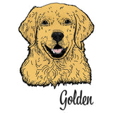 Golden Retriever Headshot - Adult Unisex Hoodie Sweatshirt