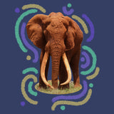 Wiggly Lines Elephant - Kids' Unisex T-Shirt