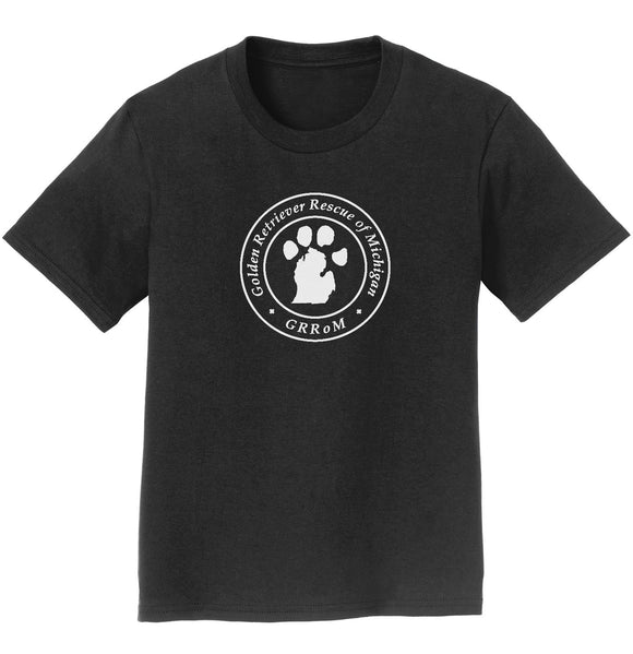 Golden Retriever Rescue of Michigan Logo - Full Front White - Youth T-Shirt