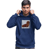Long Haired Dachshund Love Text - Hoodie Sweatshirt