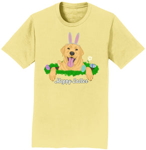 Rabbit Hole Yellow Labrador  - Adult Unisex T-Shirt