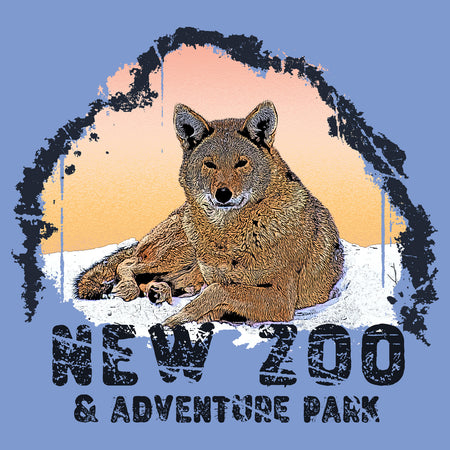 NEW Zoo Logo Red Wolf Sunset - Women's Tri-Blend T-Shirt