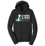 Parker Paws Logo Chews Life - Adult Unisex Hoodie Sweatshirt