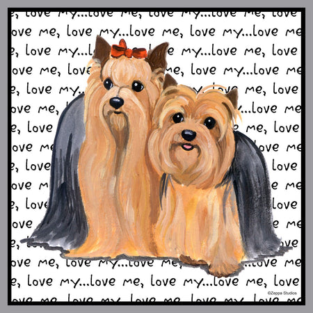 Yorkie Love Text - Adult Unisex T-Shirt