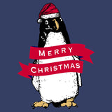 Merry Christmas Penguin - Adult Unisex Crewneck Sweatshirt