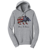Bear Flag Overlay - Adult Unisex Hoodie Sweatshirt