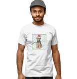 Airedale Terrier Puppy Happy Howlidays Text - Adult Unisex T-Shirt