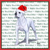 American Bulldog Happy Howlidays Text - Adult Unisex Long Sleeve T-Shirt