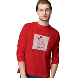 American Bulldog Happy Howlidays Text - Adult Unisex Long Sleeve T-Shirt