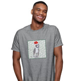 American Staffordshire Terrier Happy Howlidays Text - Adult Unisex T-Shirt