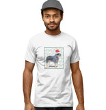 Australian Cattle Dog Happy Howlidays Text - Adult Unisex T-Shirt