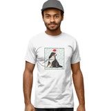 Bernese Mountain Dog Happy Howlidays Text - Adult Unisex T-Shirt