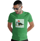 Bernese Mountain Dog Puppy Happy Howlidays Text - Adult Unisex T-Shirt